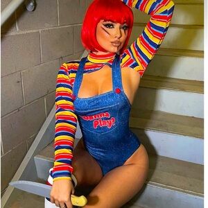 Halloween Chucky woman’s costume. NEW,